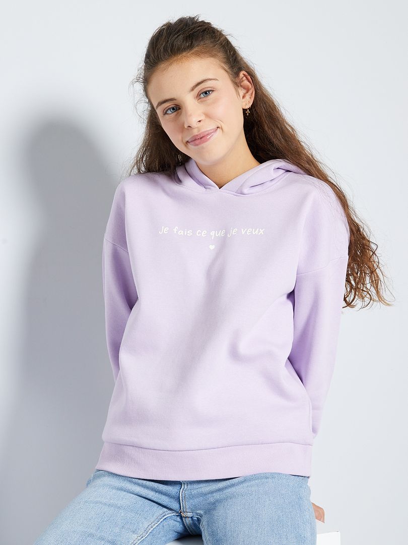 Felpa Con Cappuccio Viola Kiabi 9 00