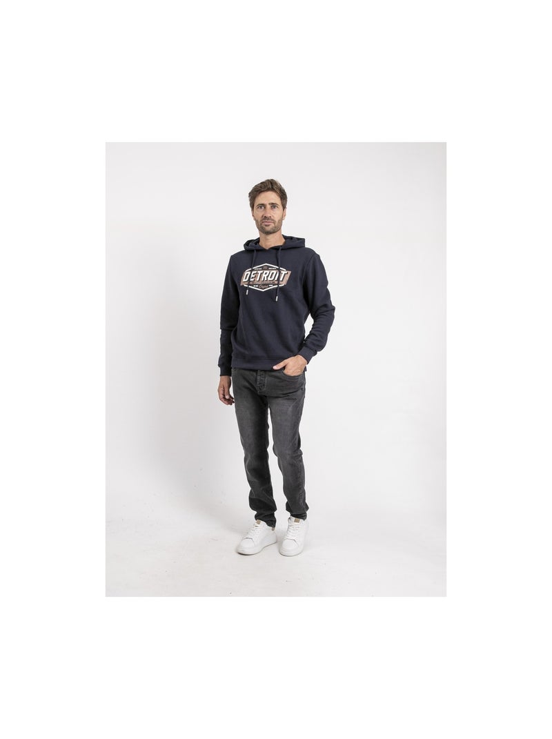 Felpa con cappuccio WALTORNADO Blu marino - Kiabi