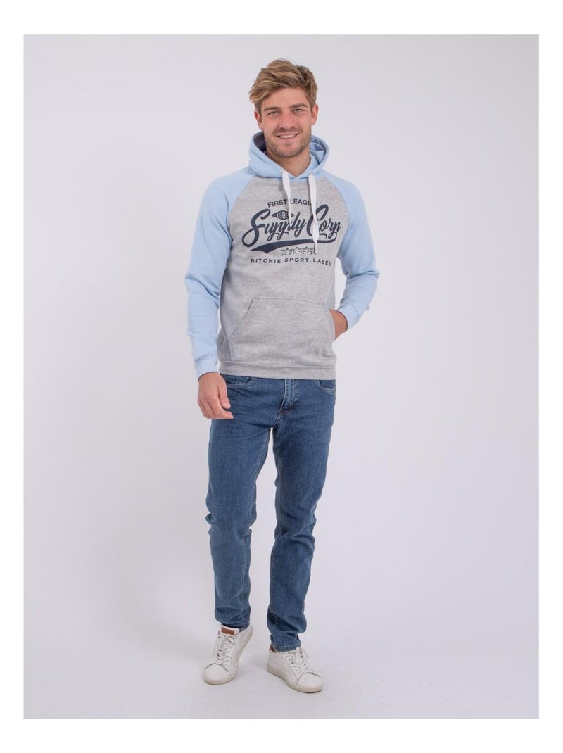 Felpa con cappuccio WANDY Blu cielo - Kiabi
