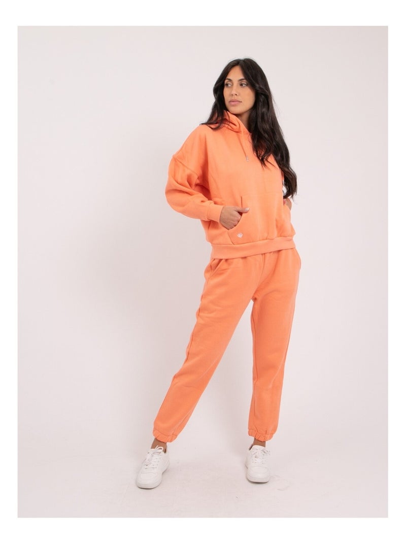 Felpa con cappuccio YLONA Arancione corallo - Kiabi