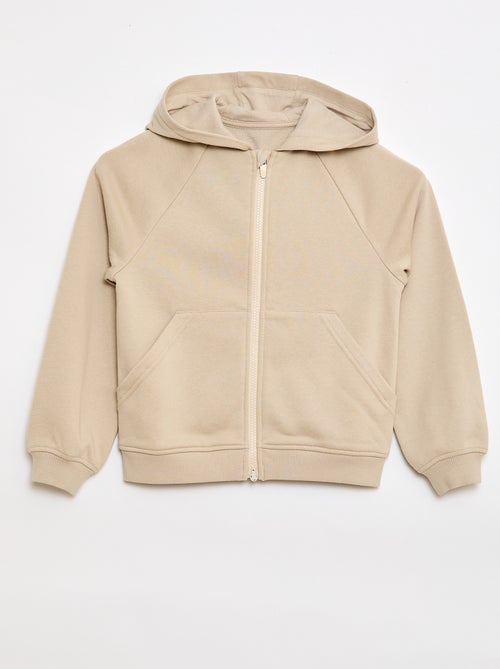 Felpa con cappuccio zippata - Collezione facile da indossare - Kiabi