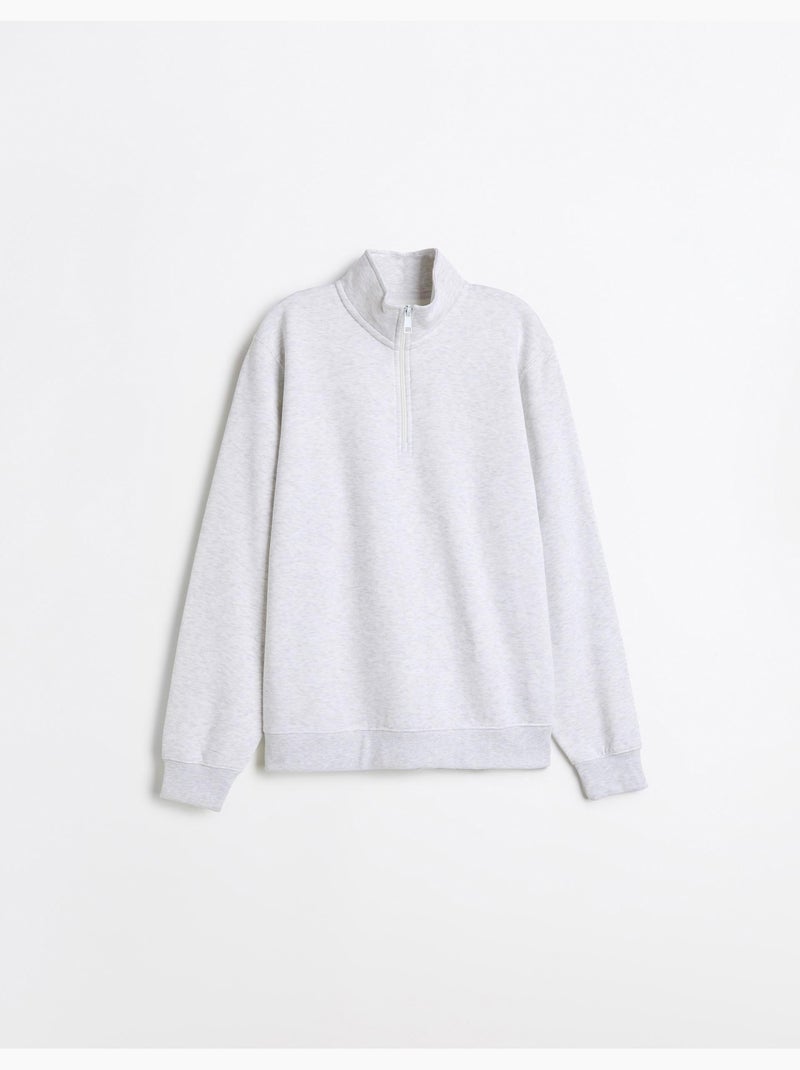 Felpa con colletto alto, mo fashion Grigio - Kiabi