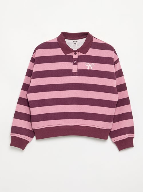 Felpa con colletto polo - Kiabi