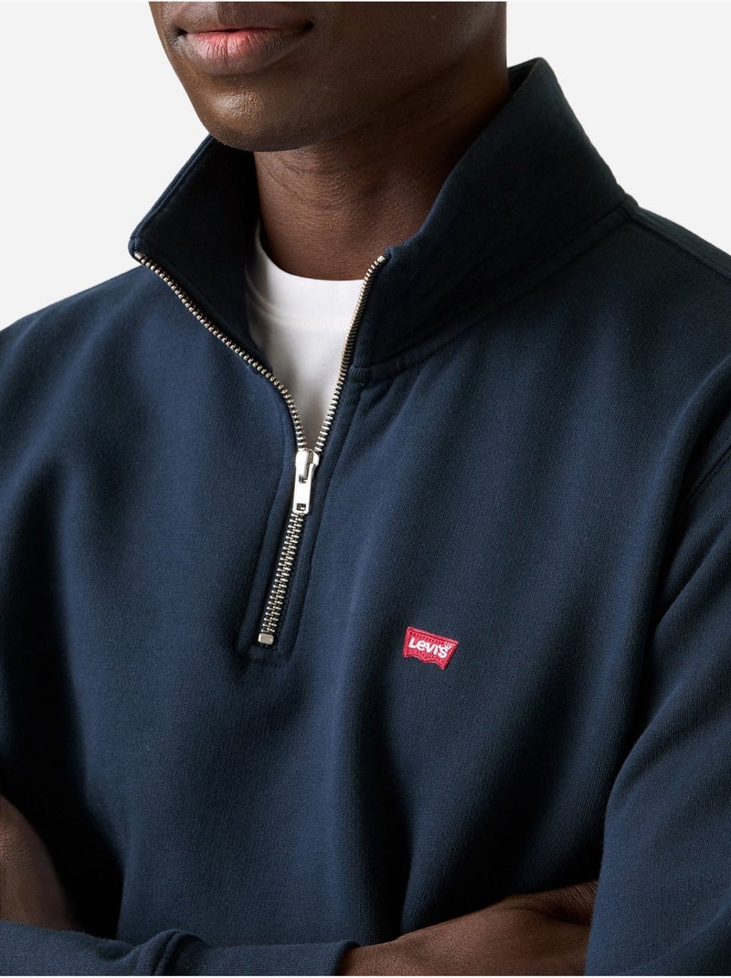 Felpa con collo alto e cerniera - levi's Blu scuro - Kiabi