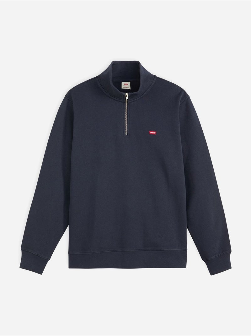 Felpa con collo alto e cerniera - levi's Blu scuro - Kiabi