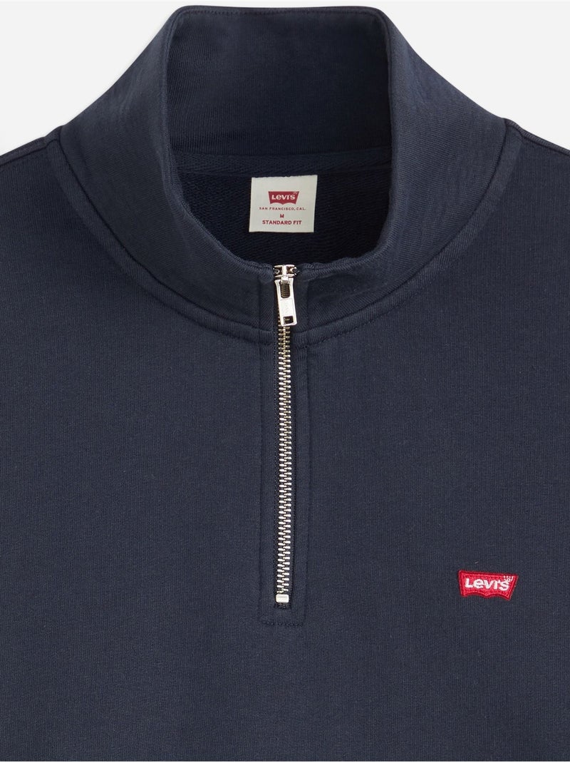 Felpa con collo alto e cerniera - levi's Blu scuro - Kiabi