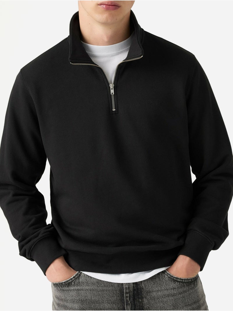 Felpa con collo alto e cerniera - levi's Nero - Kiabi