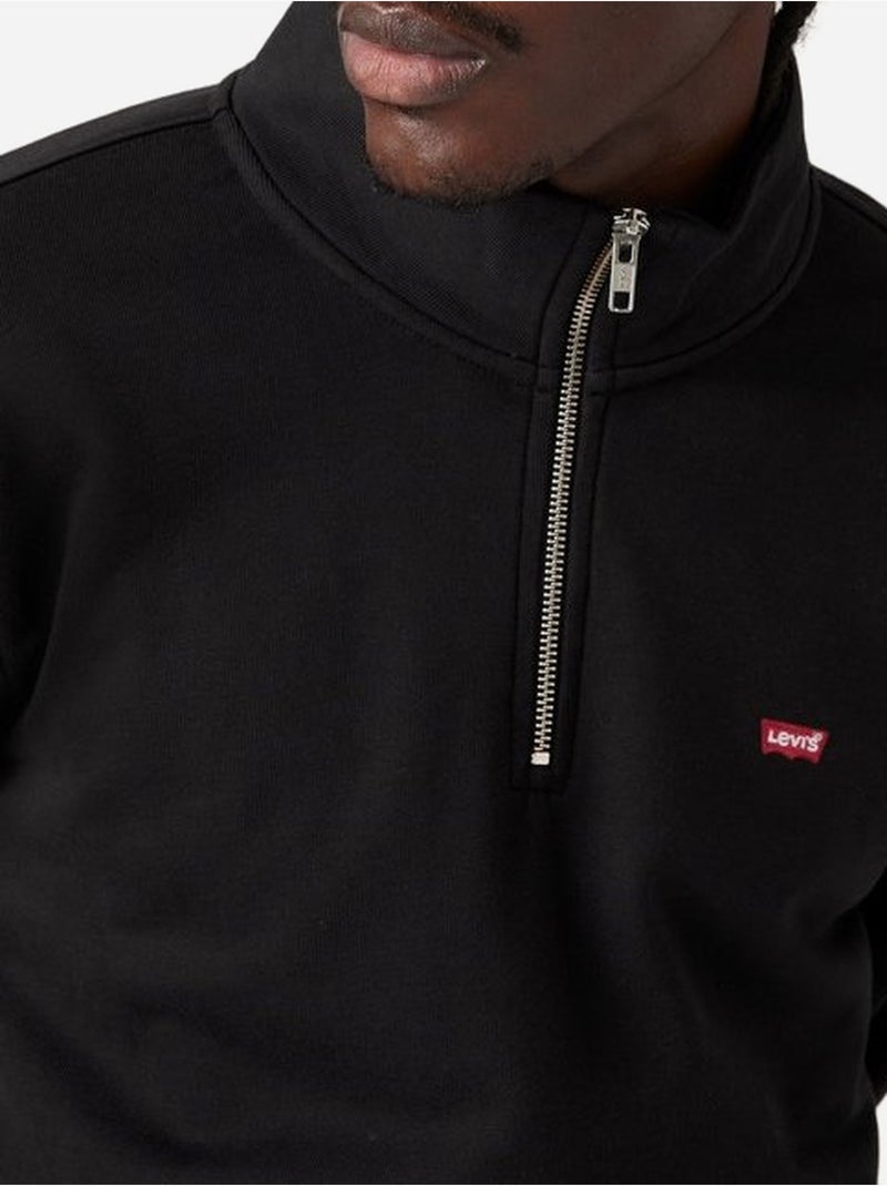Felpa con collo alto e cerniera - levi's Nero Nero - Kiabi