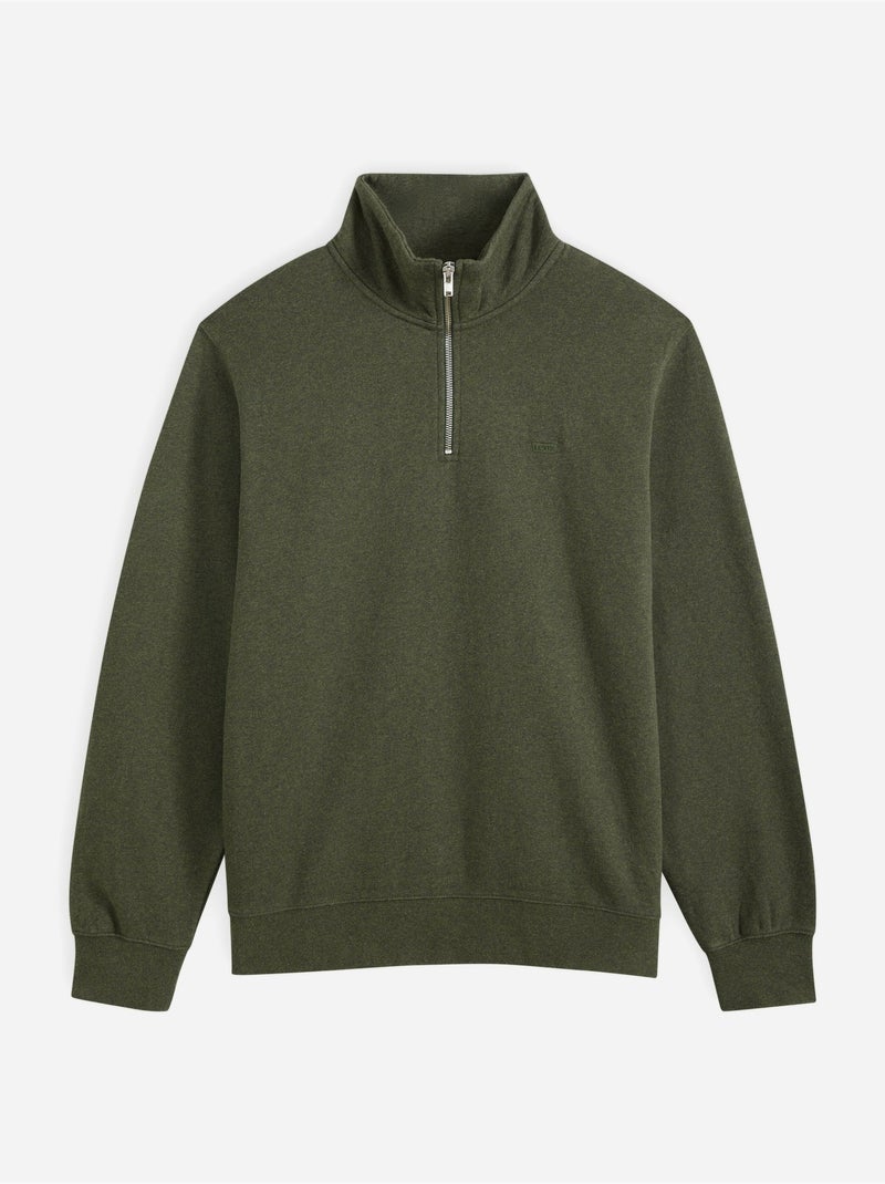 Felpa con collo alto e cerniera - levi's Verde - Kiabi