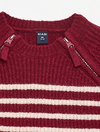 Felpa con collo alto e doppia apertura con zip - So Easy