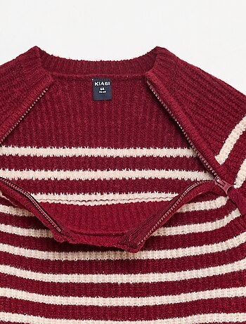 Felpa con collo alto e doppia apertura con zip - So Easy