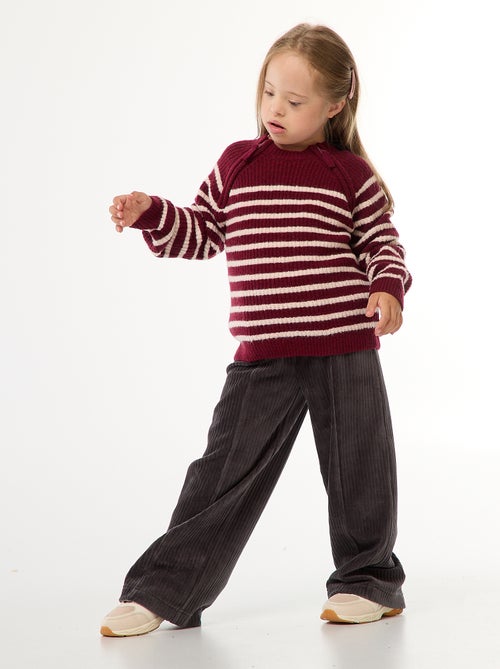 Felpa con collo alto e doppia apertura zip - collezione facile da indossare - Kiabi