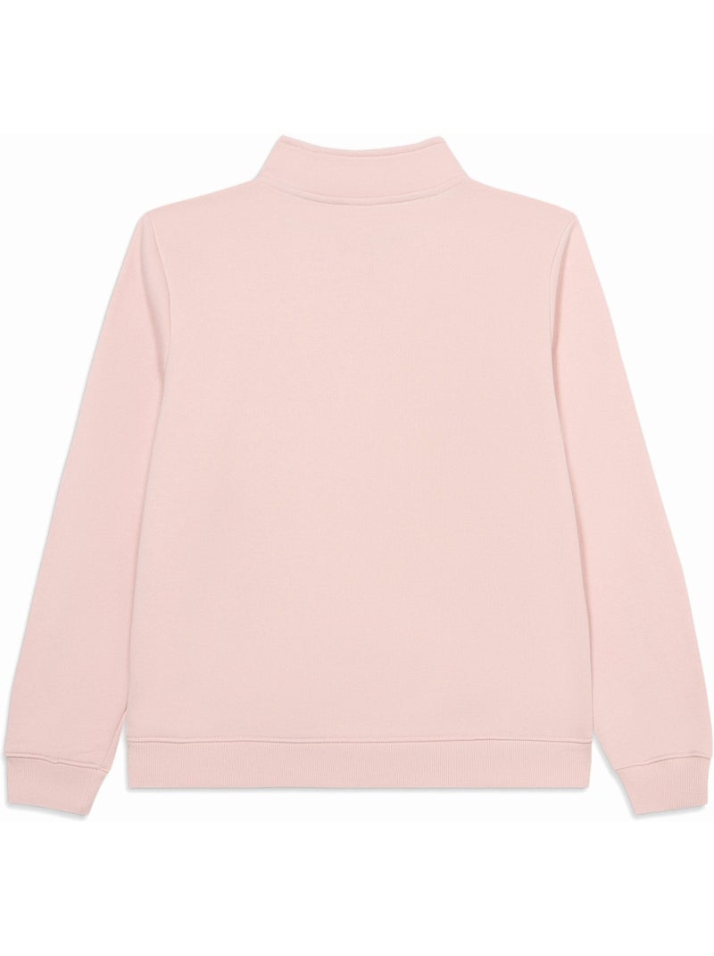Felpa con collo alto e zip - lacoste Rosa chiaro - Kiabi