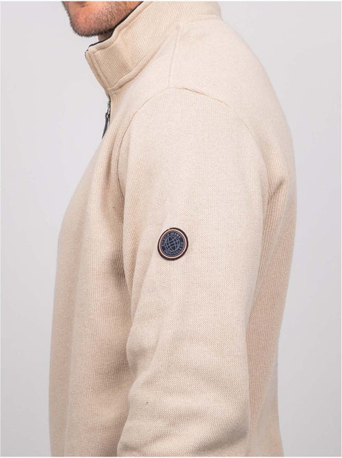 Felpa con collo alto e zip wirubon - Kiabi Felpa con collo alto e zip wirubon - Kiabi