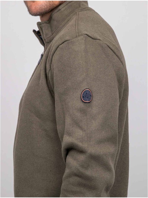 Felpa con collo alto e zip wirubon - Kiabi Felpa con collo alto e zip wirubon - Kiabi