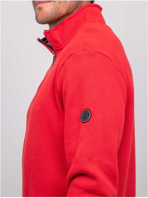 Felpa con collo alto e zip wirubon - Kiabi Felpa con collo alto e zip wirubon - Kiabi
