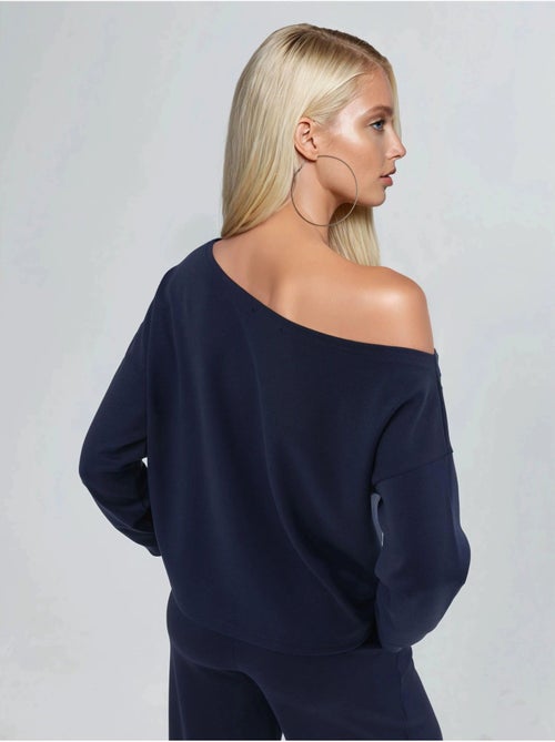 Felpa con collo asimmetrico e vestibilità relaxed busem - Kiabi Felpa con collo asimmetrico e vestibilità relaxed busem - Kiabi