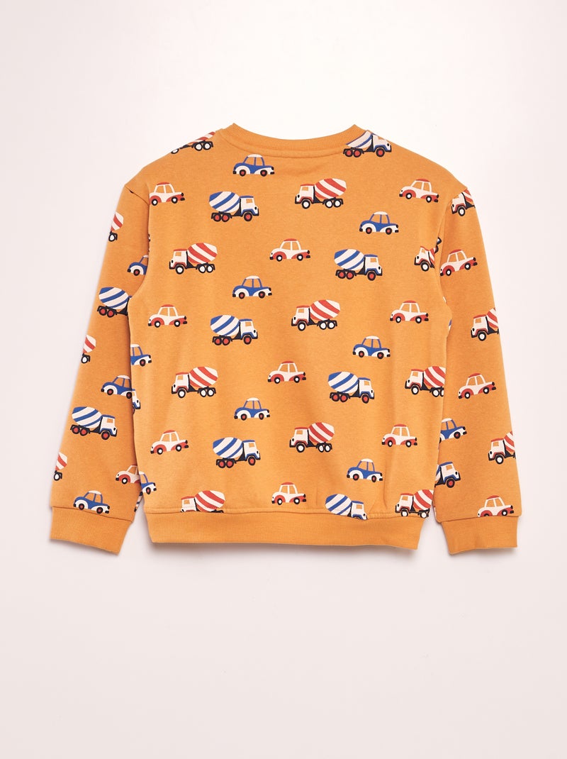 Felpa con collo serafino GIALLO - Kiabi