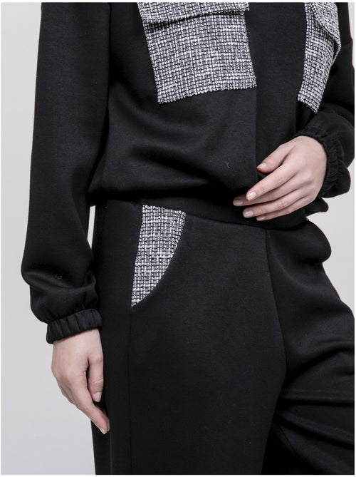 Felpa con dettagli tweed YSEULT - Kiabi