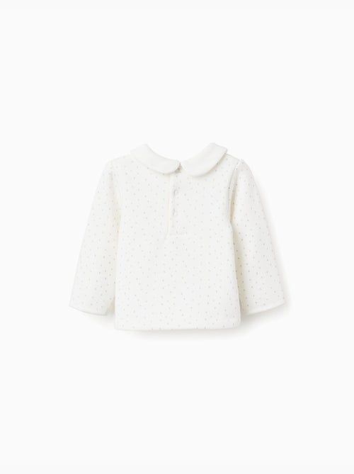 Felpa con fodera in pile e pois - Kiabi