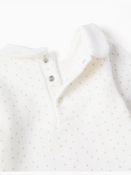 Felpa con fodera in pile e pois - Kiabi