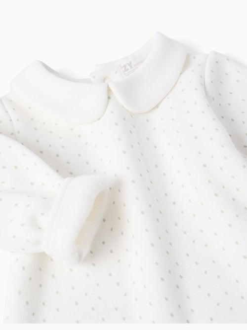 Felpa con fodera in pile e pois - Kiabi