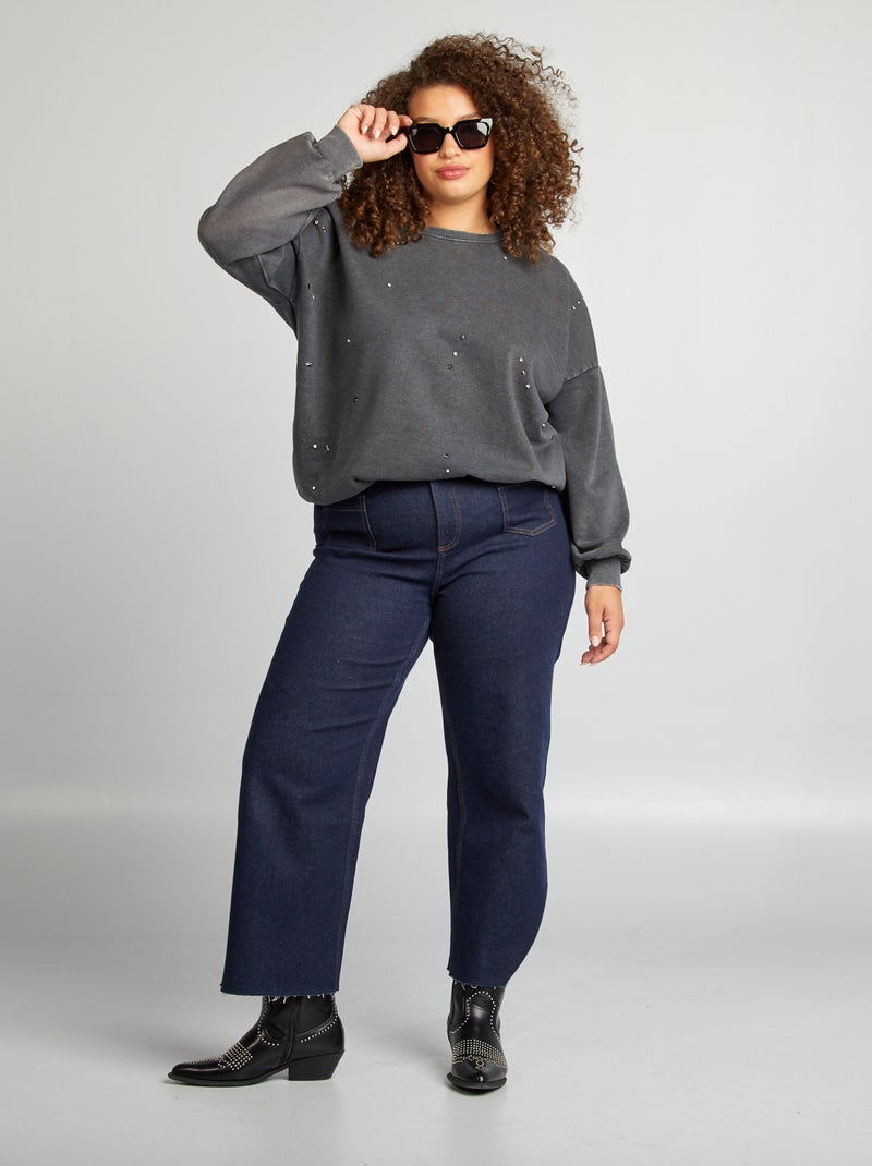 Felpa con gioiello 'Only Carmakoma' NERO - Kiabi