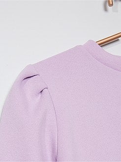 Felpa con maniche a palloncino - Kiabi