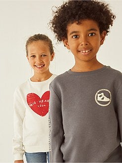 Felpa con maniche stampate - Kiabi