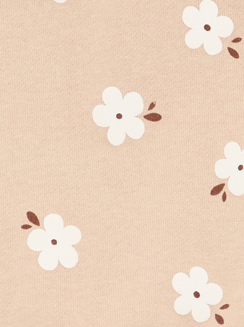 Felpa con motivo Beige - Kiabi