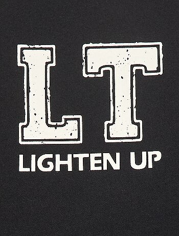 Felpa con motivo bicolore