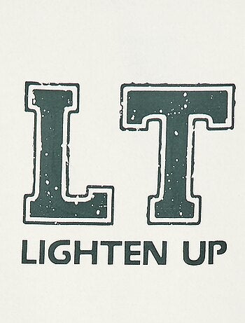 Felpa con motivo bicolore