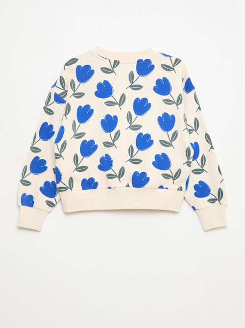 Felpa con motivo e collo rotondo - Kiabi