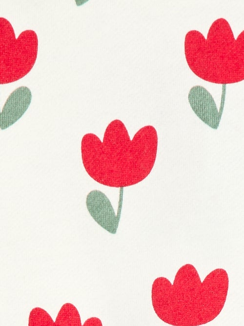 Felpa con motivo in felpa garzata - Kiabi