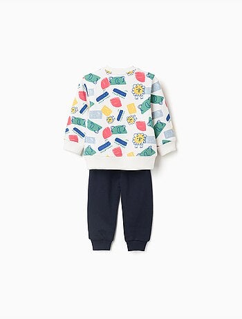Felpa con motivo + joggers