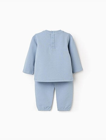 Felpa con ricamo bouclé sole + pantaloni