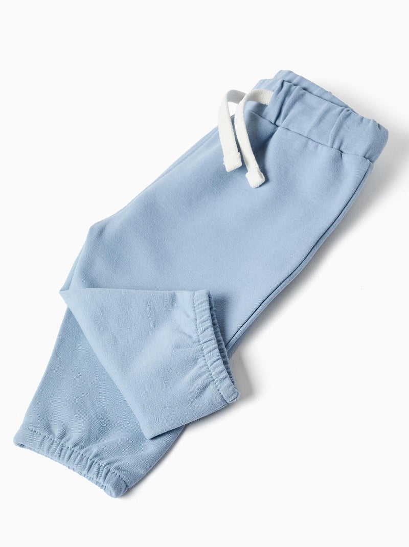 Felpa con ricamo bouclé sole + pantaloni Blu chiaro - Kiabi