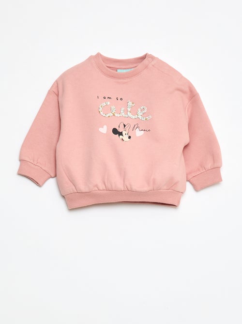 Felpa con scollo tondo e stampa 'Minou' 'Disney' - Kiabi