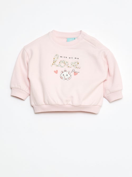 Felpa con scollo tondo e stampa 'Minou''Disney' - Kiabi