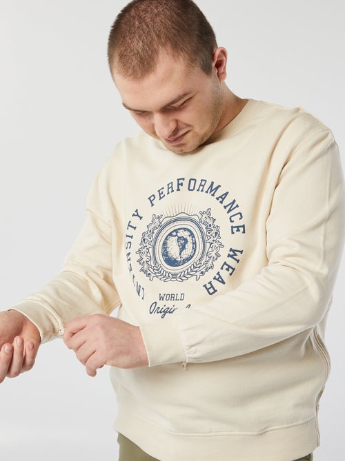 Felpa con stampa - collezione "facile da indossare" - Kiabi