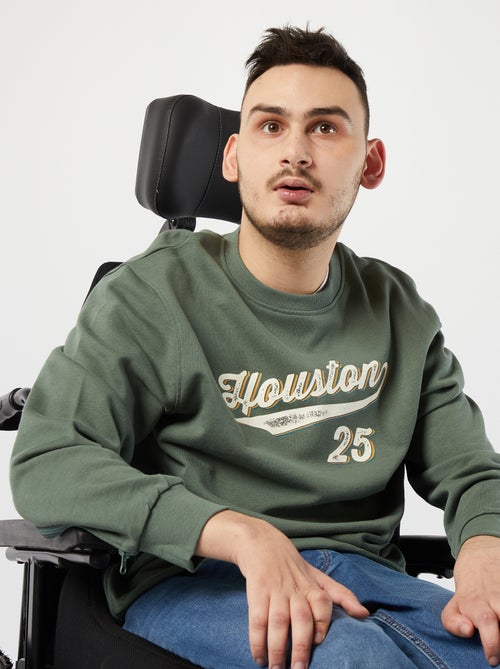 Felpa con stampa - collezione "facile da indossare" - Kiabi