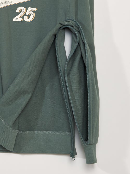 Felpa con stampa - collezione "facile da indossare" - Kiabi