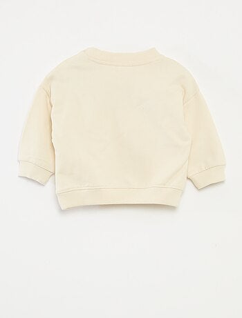 Felpa con stampa animata 'Snoopy' in pile di cotone