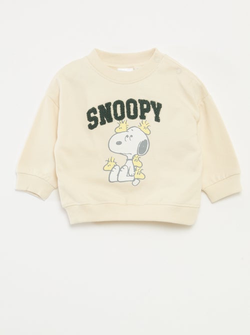 Felpa con stampa animata 'Snoopy' in pile di cotone - Kiabi