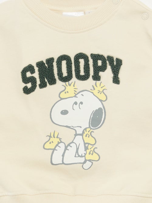 Felpa con stampa animata 'Snoopy' in pile di cotone - Kiabi