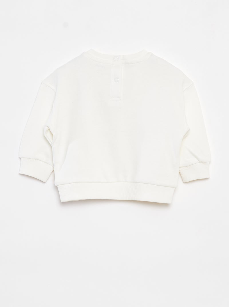 Felpa con stampa Brother BIANCO - Kiabi