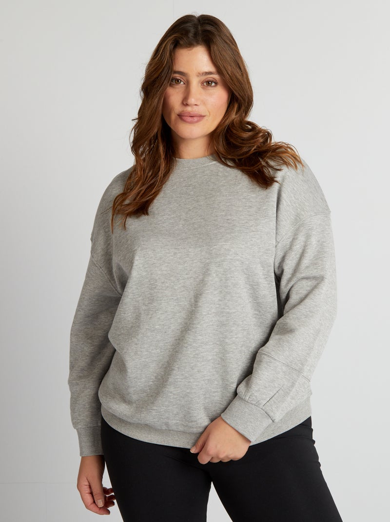 Maglione donna con tasche stampa bellezza pura tunica felpa