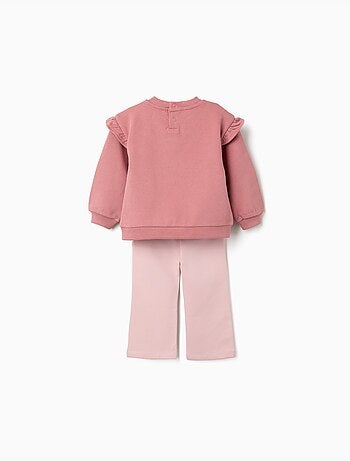 Felpa con stampa floreale + pantaloni