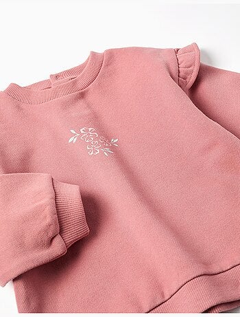 Felpa con stampa floreale + pantaloni