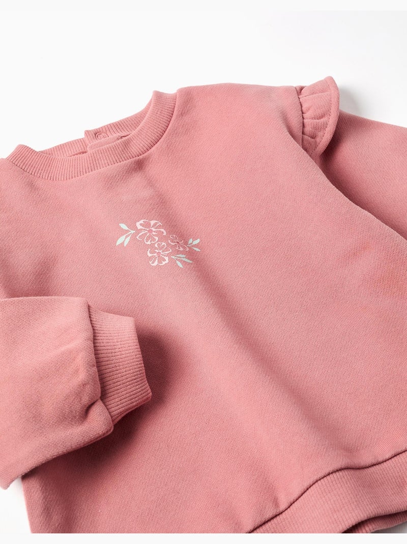 Felpa con stampa floreale + pantaloni Rosa - Kiabi